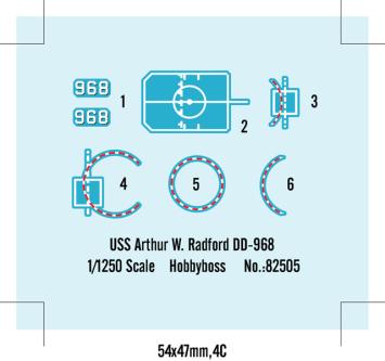 HobbyBoss 82505 USS Arthur W.Radford DD-968